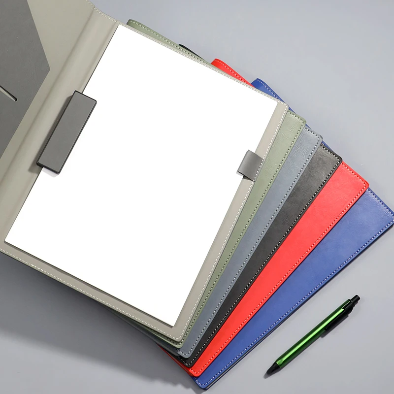 File folders A4 business folder PU data book for hotel service sales