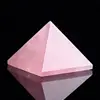 Natural pink rose Quartz Pyramid Crystal point reiki Healing 2