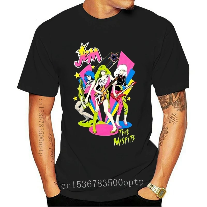 

New Men T shirt Jem and the Holograms The Misfits Playing Retro Black funny t-shirt novelty tshirt women