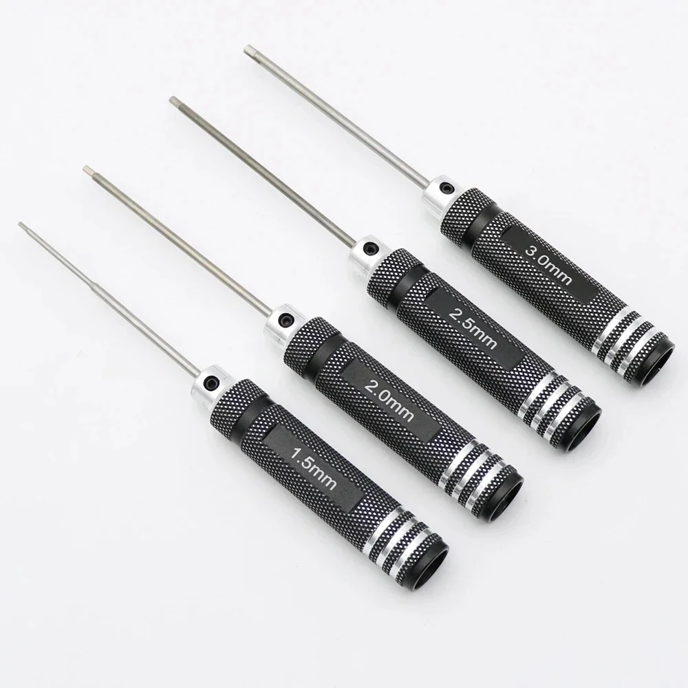 육각 나사 드라이버 스크루 드라이버 세트 FPV 레이싱 드론 헬기 비행기 자동차 보트 RC 부품 용 1.5mm 2.0mm 2.5mm 3.0mm 육각형 도구 키트