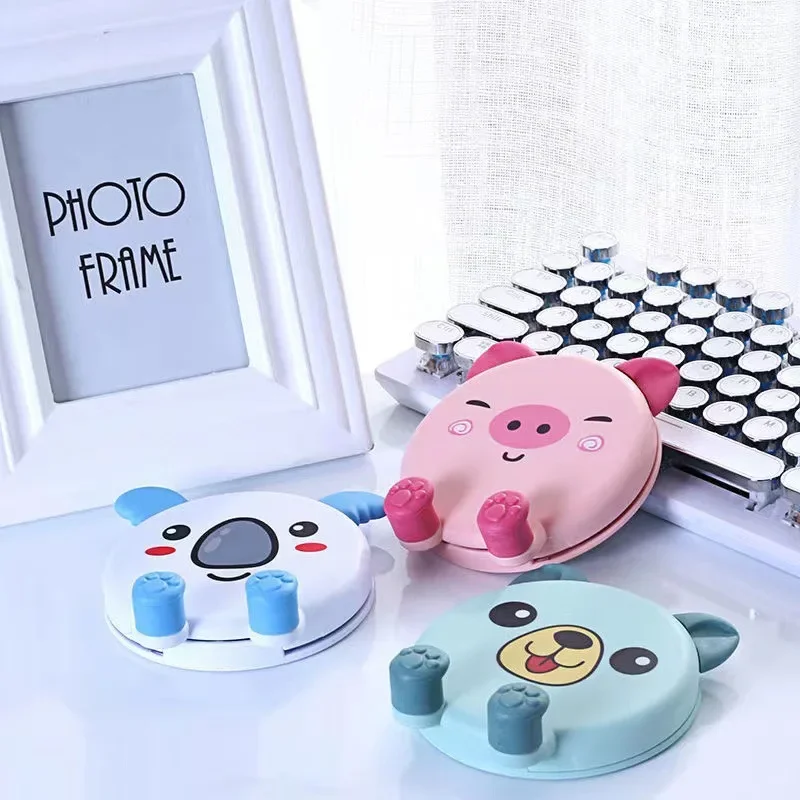 Phone Holder Universal Kawaii Desktop Cell Phone Tablet Stand Adjustable Korean Stationery Desk Organizer