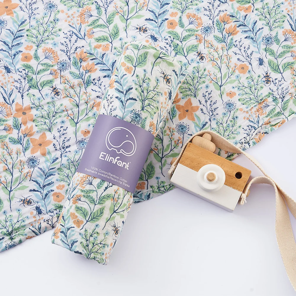 Otulacz muślinowy 120x110cm bawełna - obrazek 13