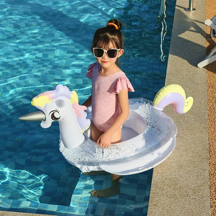 Thickened Inflatable Baby Lifeguard Ring Swimming Circle For Children Ages 1-3-6 Rescue Ring Seat Circle Sports And Entertainmen