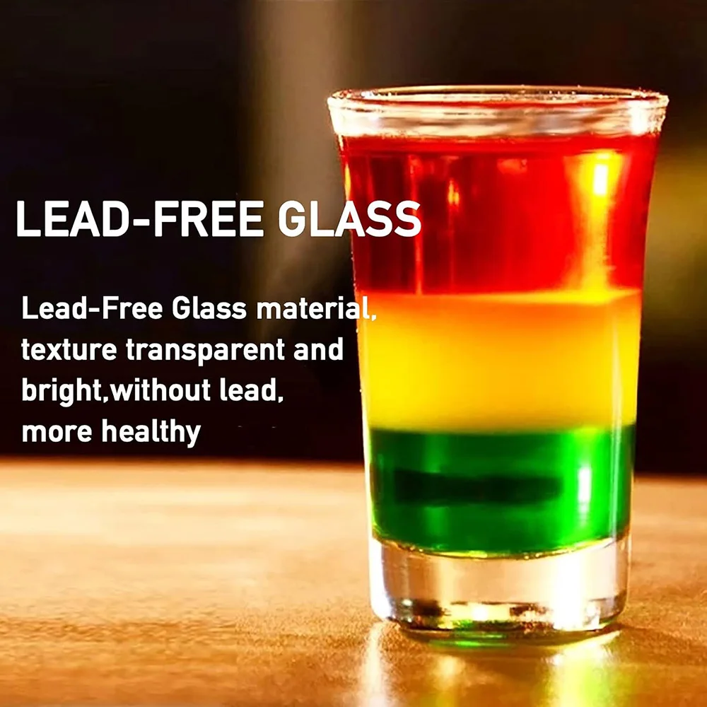 Shot Glass,1.5 Ounce Clear Shot Round Shot Glasses Small Glass Shot Cups for Vodka, Whiskey, Tequila, Espresso, Liquor 5
