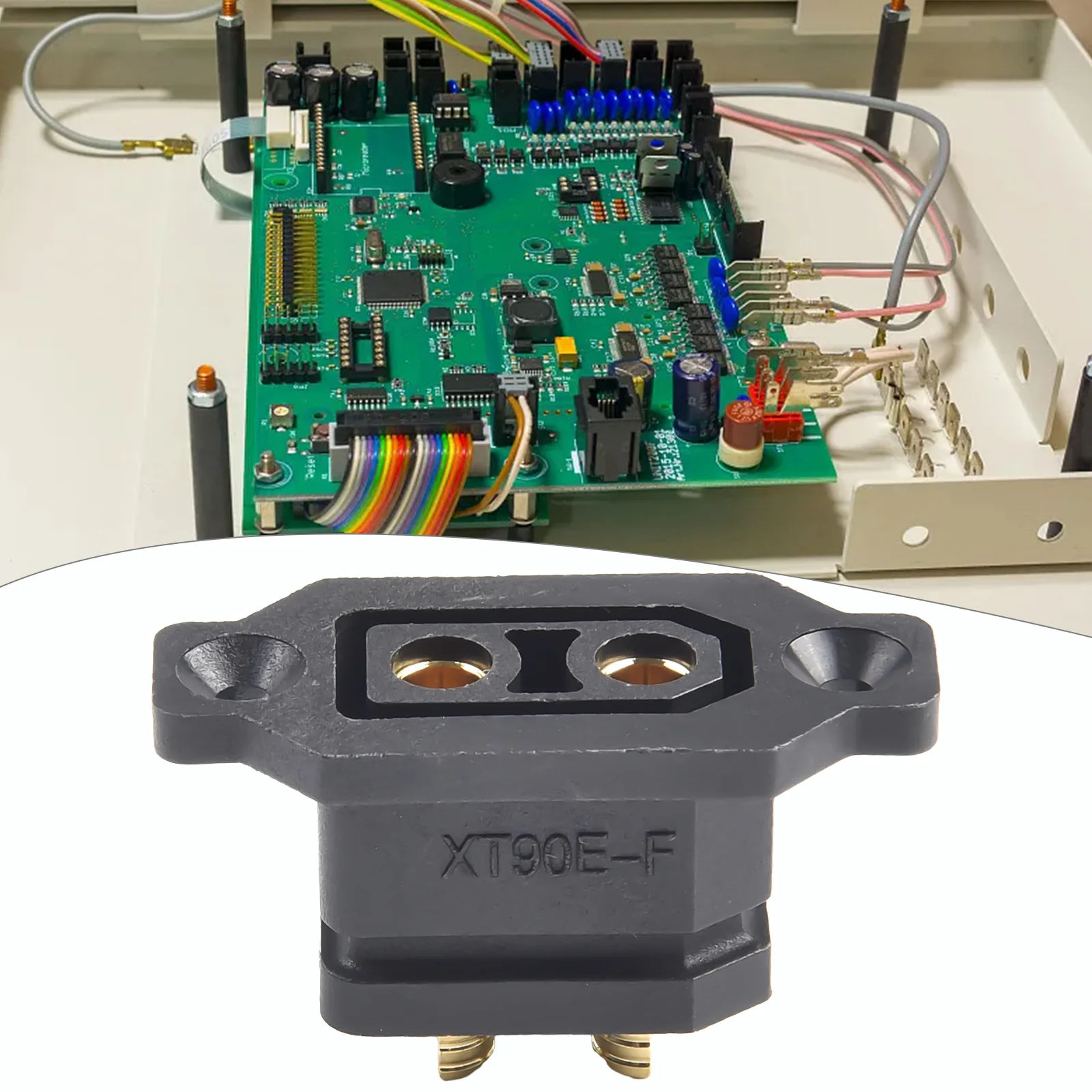 

XT90E-F разъем для зарядного порта литиевой батареи с фиксированным основанием, разъем для электромобиля, электроприборы и испытательное оборудование Acc