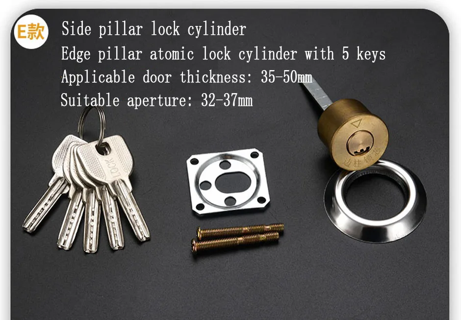 Anti-roubo Door Lock Core, Quarto, Exterior antiquado,