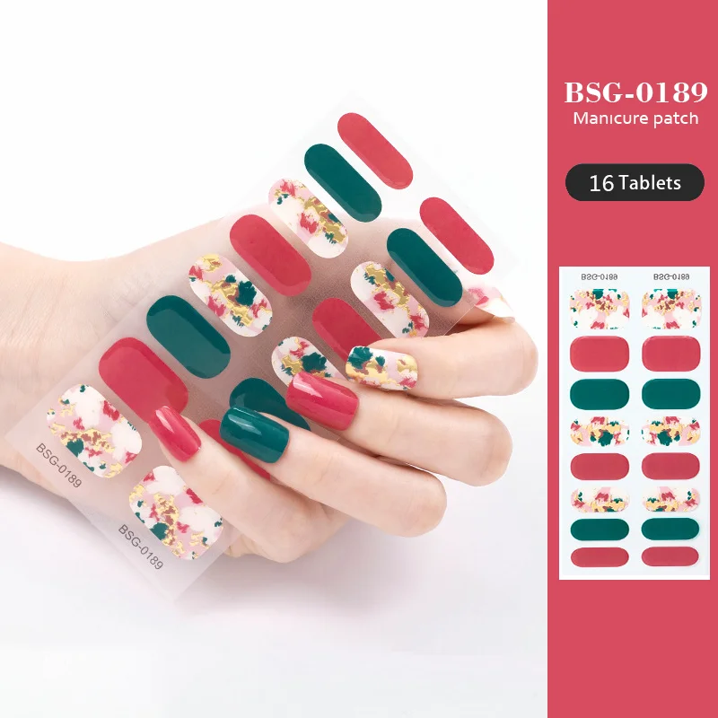 

16 насадок, полузатвердевающие гелевые наклейки для ногтей, 3D Популярные зеркальные патчи для ногтей, наклейки с полным покрытием для зеркальных нужд, подвески для ногтей