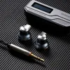 Temperament/Ksearphone DB1/DB1E In Ear Metal Earphone Titanium alloy Flat Head Earbuds With 2Pin Detachable Cable Earbuds 4