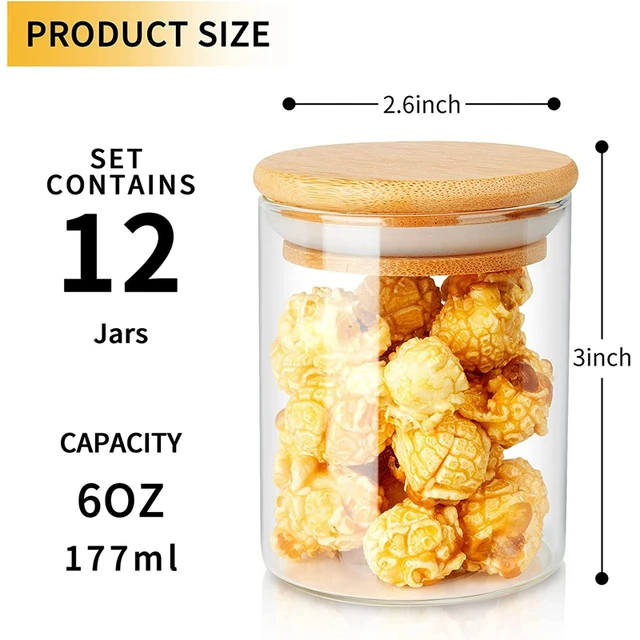 Glass Food Storage Containers Bamboo Lids  Glass Storage Containers  Kitchen - Lid - Aliexpress