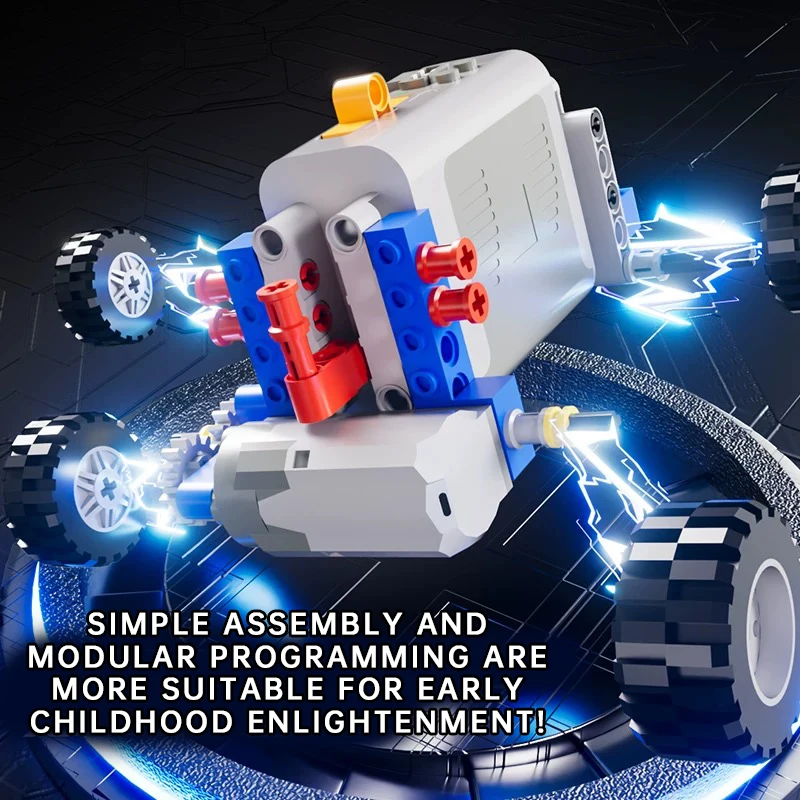 Building Blocks 9686 Programmable Robot Power Group Accessories Programmable Motor for Building Block Cars Robots