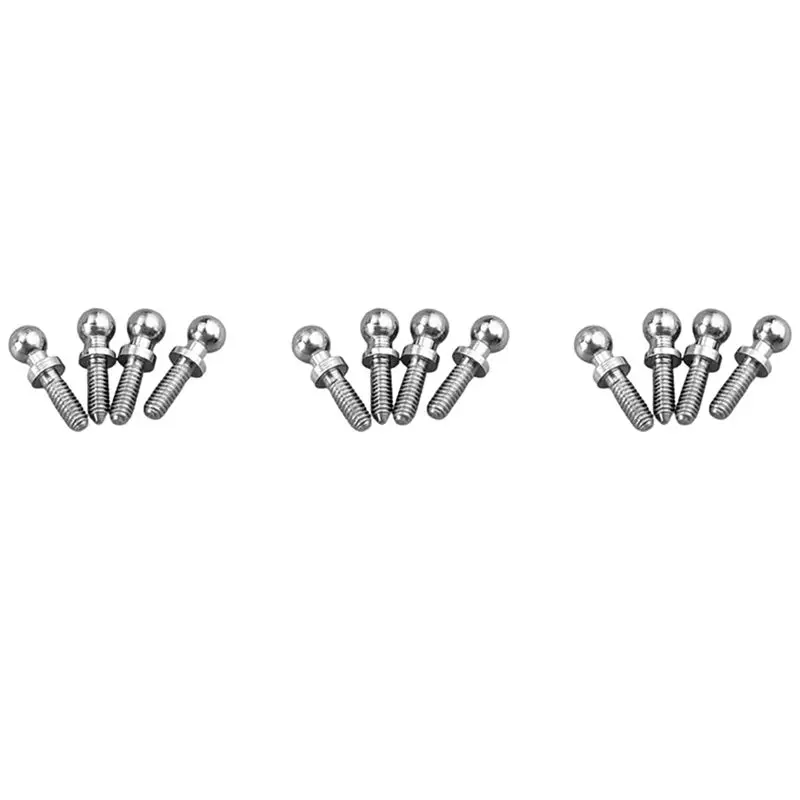 AEE9-12Pcs 금속 볼 헤드 나사 키트 K989-10 Wltoys K969 K979 K989 K999 P929 P939 284131 1/28 RC 자동차 예비 부품