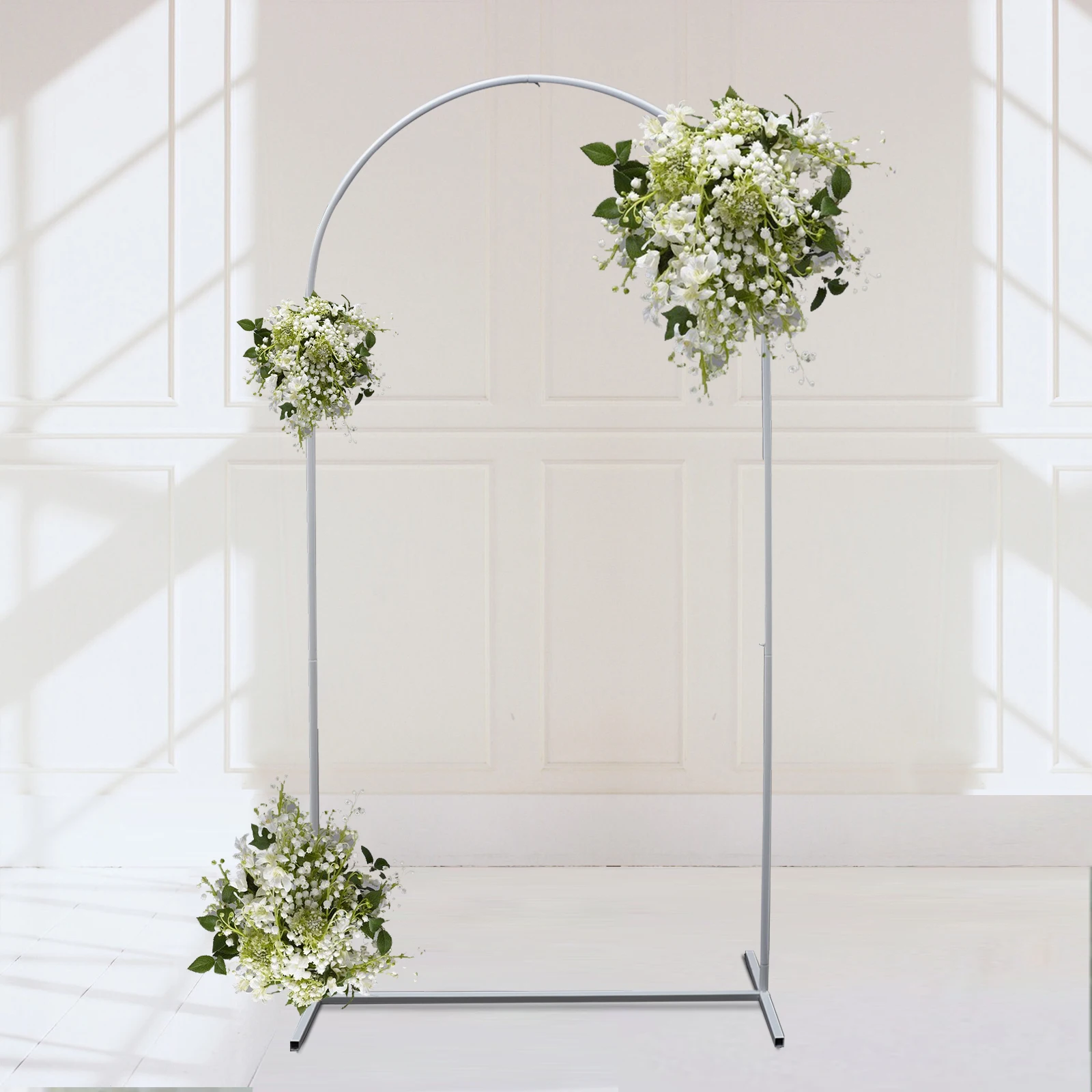3.3 x 6.5FT Flower Display Frame Party Decoration Wedding Balloon Arch Metal Backdrop Stand Flower Balloon Frame