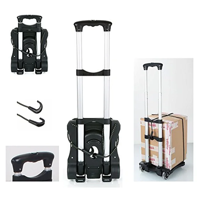 Megvilágítsa A Nagy Teherbírású, Összecsukható Kézi Zsákkerekű Kocsi Teherautó -Kocsi Utazási Csomag Bevásárlókosár Hordozható Otthoni Használat