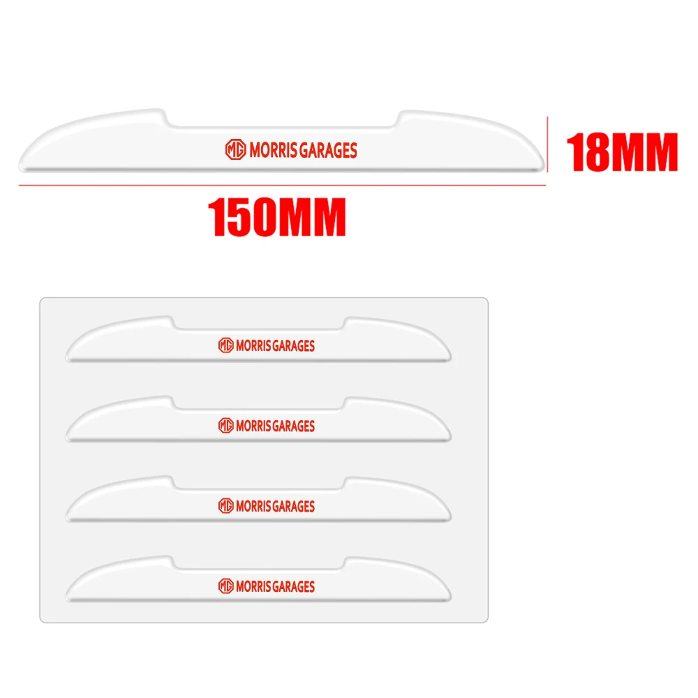 모리스 차고 MG MG3 MG5 MG6 MG7 ZS GT EZS EHS ZT 용 자동차 액세서리 투명 자동차 도어 충돌 방지 보호 장식