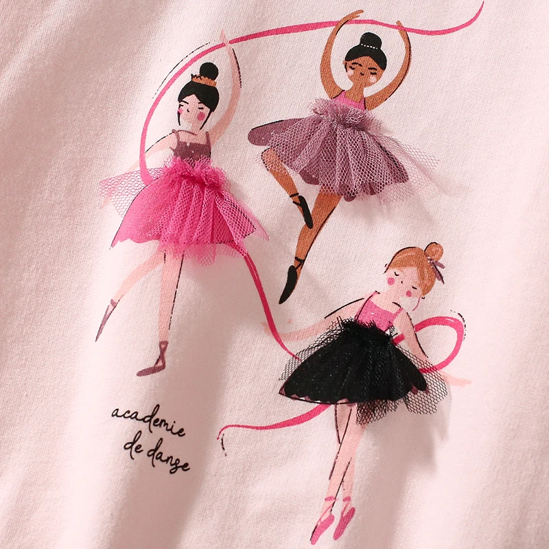 2Pcs/set Autumn Baby Girls Ballet Dancer Sweatershirts Tops+ Legging Sets Kids Clothes Children's Clothing Cotton