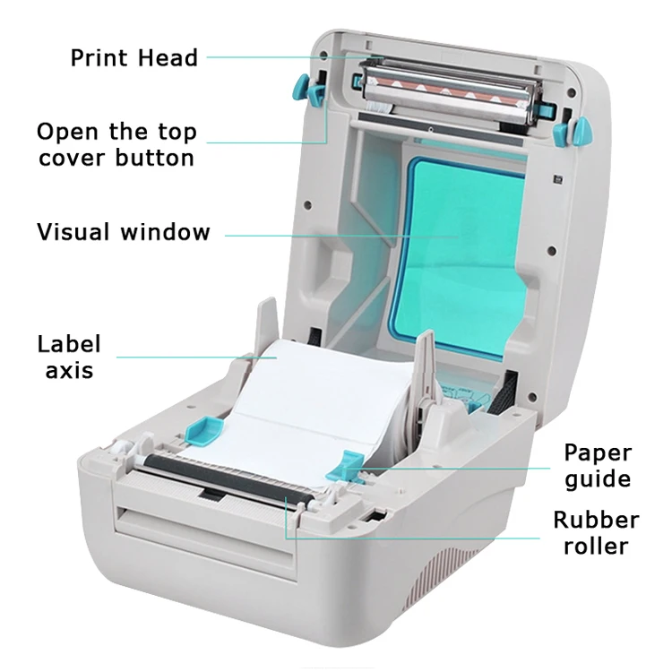 Xprinter XP-460B USB Port Thermal Automatic Calibration Direct Barcode Printer