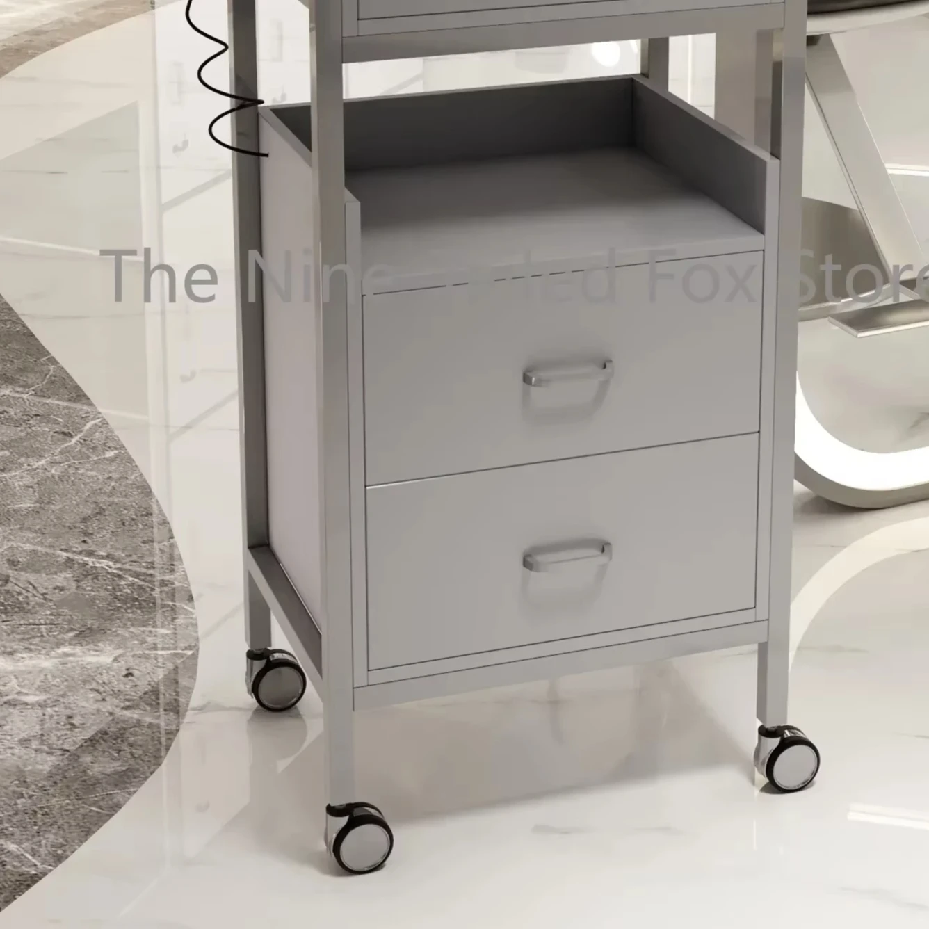 Multi Layer Storage Trolley Beauty Salon Tray Auxiliary Car Wheels Cleaning Cart Professional Furniture Hairdresser Aesthetic Carrello Reception Barber