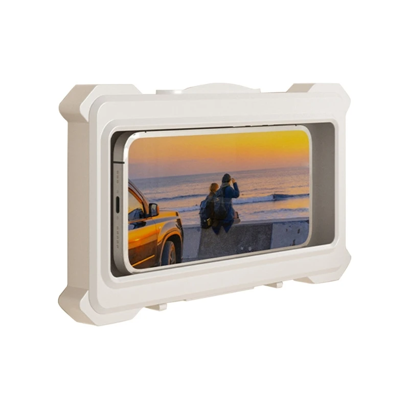 

Waterproof Rotatable Cell Phones Holder with High Touch Screens Shower Phone Holder for Bathroom or Kitchen M89B