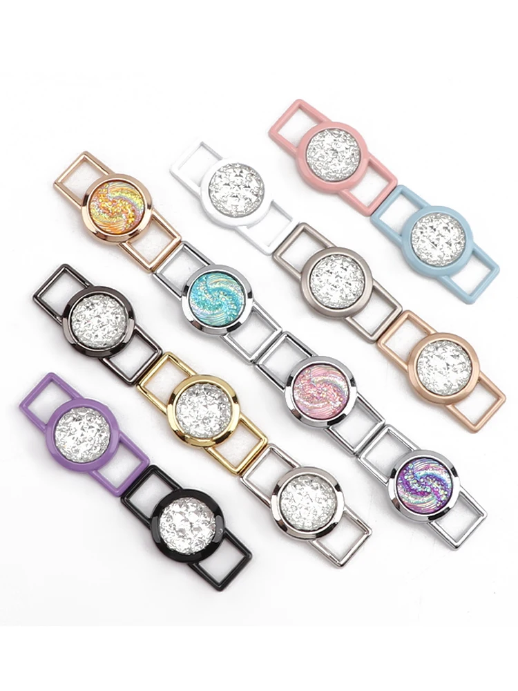 New Colorful Diamond Lace Buckle Af1 Calzature Decorazione Scarpe Sportive Decorazione Glow Lace Scarpe In Pizzo Fai Da Te Accessori Serratura In Meta