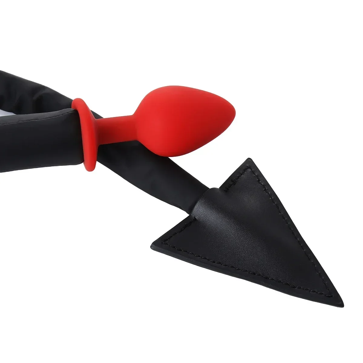 Kinky Cosplay Anal Set: Metal Plug, PU Leather Whip & Devil Tail – Adult Games For Couples, Men & Women Butt Play Toys_voghion.com