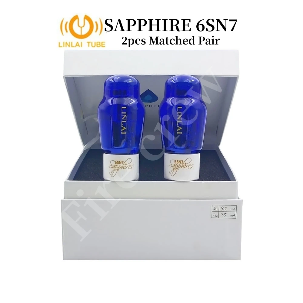 Fire Crew LINLAI Sapphire 6SN7 Vacuum Tube Replace CV181 6N8P 6H8C 5692 6SN7 HIFI Audio Valve Electron Tube Amp DIY Matched Quad 5