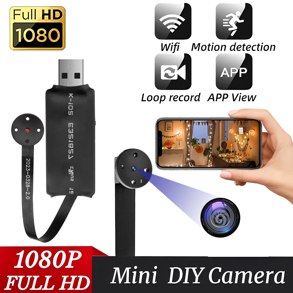 

DIY WIFI IP Mini Camera Module Motion DV 1080P P2P Camera Video Recorder Home Security Mini Camcorder Remote Control Hidden TF