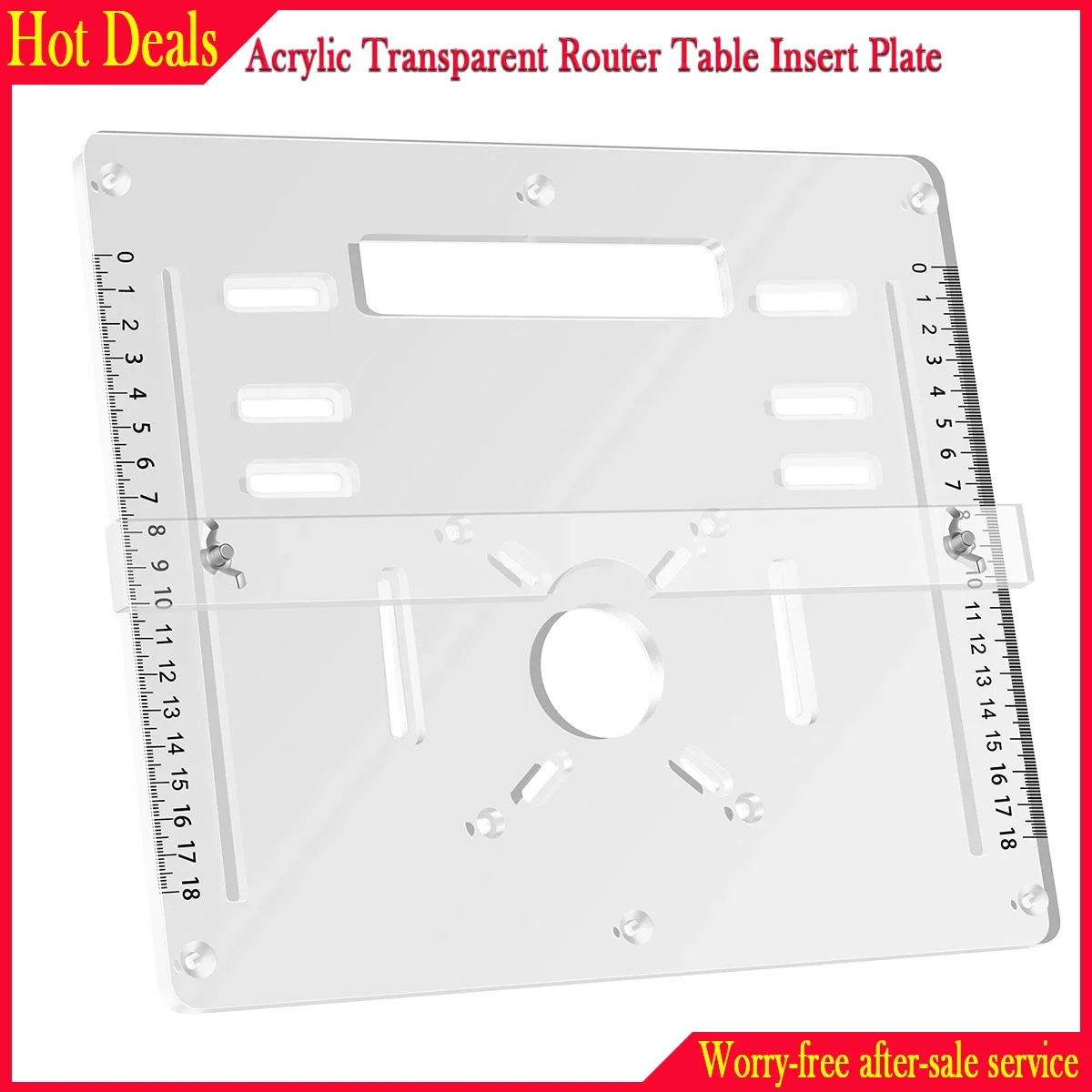 Acrylic Transparent Router Table Insert Plate Woodworking Benches Woodworking Trimmer Electric Wood Milling Flip Plate