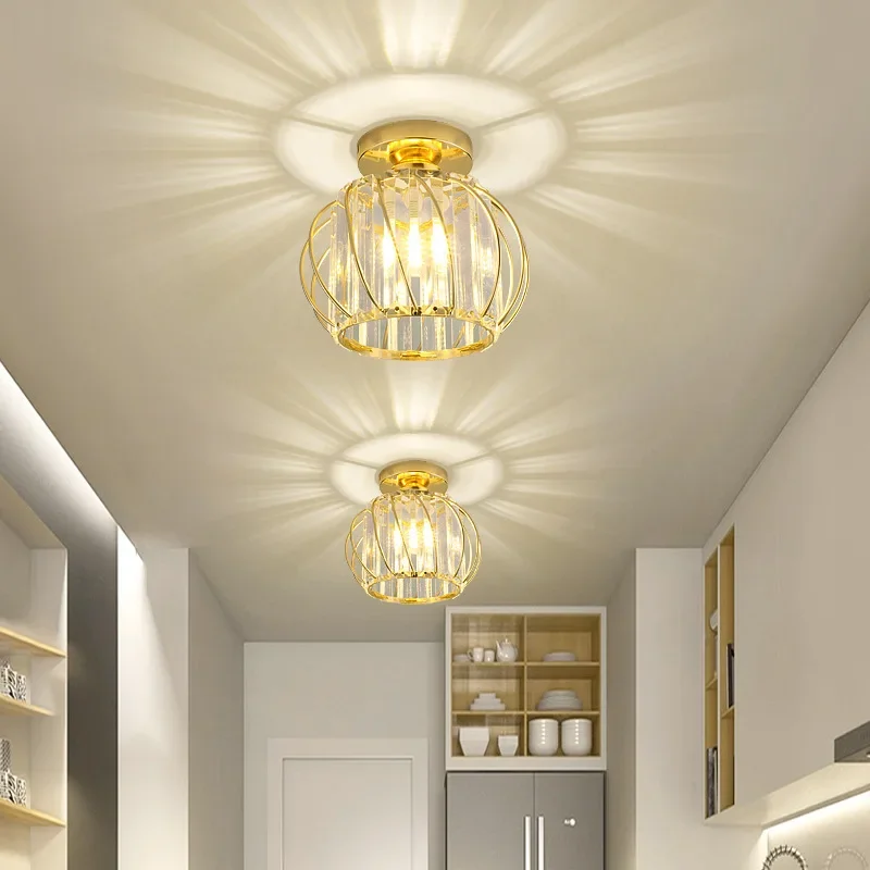 

Crystal Led Ceiling Light Modern Home Decor Ceiling Lamp Aisle Corridor Stair Light For Living Room Bedroom Dining Room Kitchen