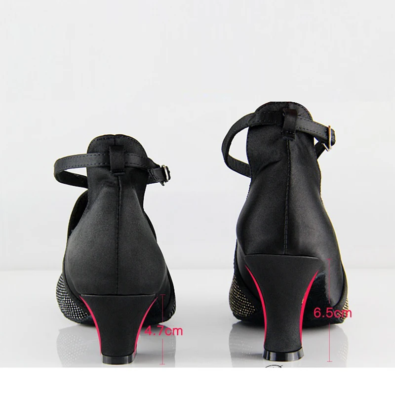 Leather Satin Latin Dance Shoes Lady For Female Teachers Sheepskin Silk Soft Comfortable Modern Dance Shoes Woman Sneakers Shiny