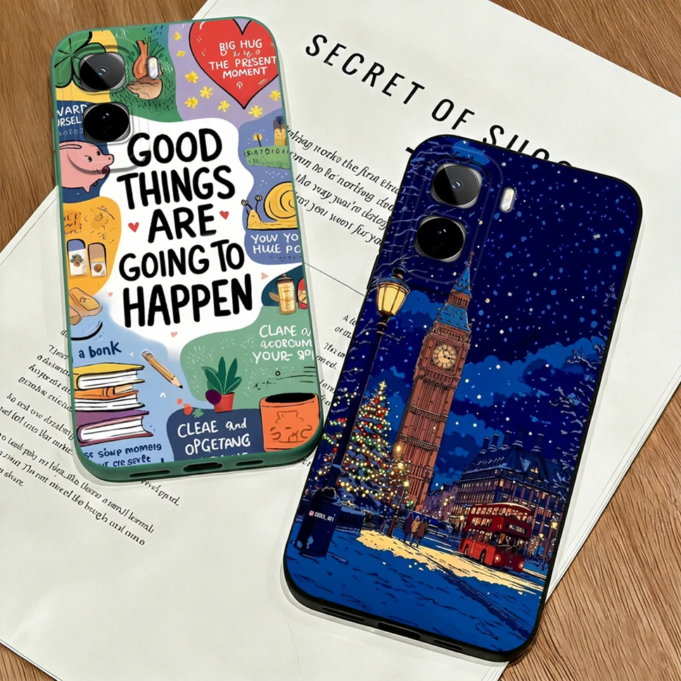Stylish Camera Protection Lightweight Phone Case – Soft Liquid Silicone Cover
