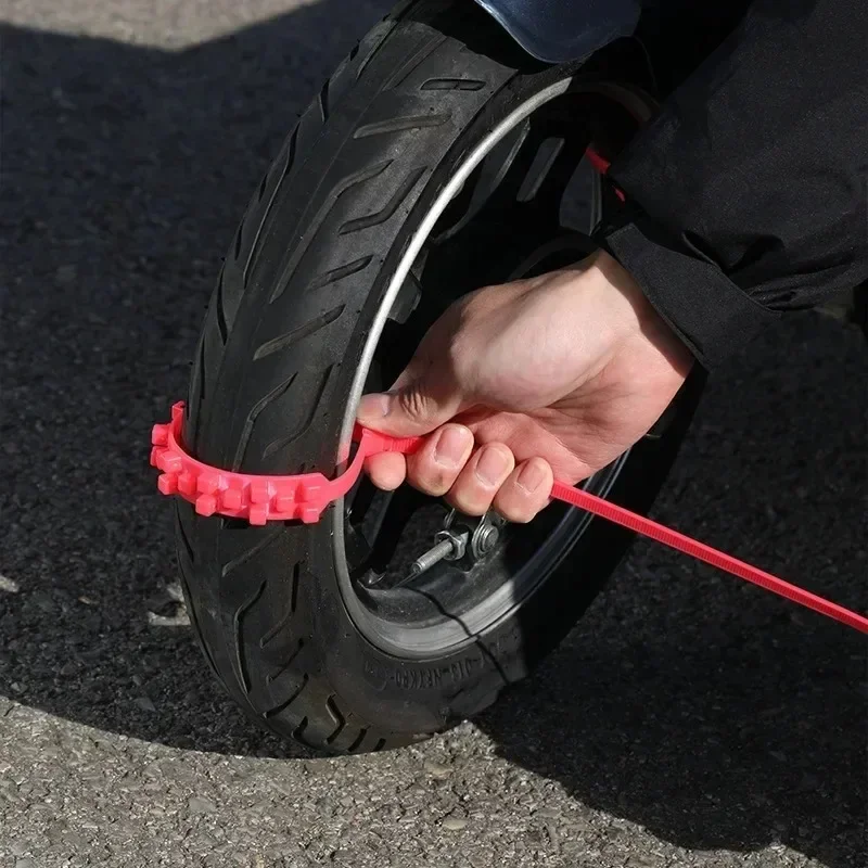Tire Chains 10/20PCs Universal Motorcycles Anti-Skid Snow Chains Winter Wheels Anti-slip Ties