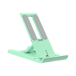 Compact Foldable Phone Stand | Adjustable Desktop Holder (Green)