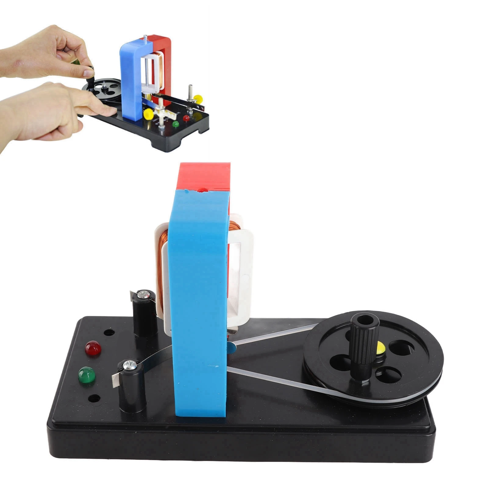 Hand Crank Generator Physical Teaching Demonstration Motor Educational Experiment Generator Model Physical Teaching Generator