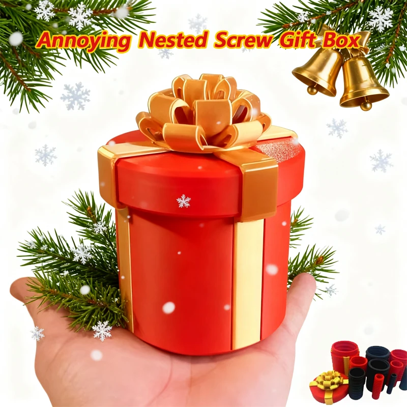 Annoying Nested Screw Gift Box Funny Prank Christmas Gift Surprise Box ...