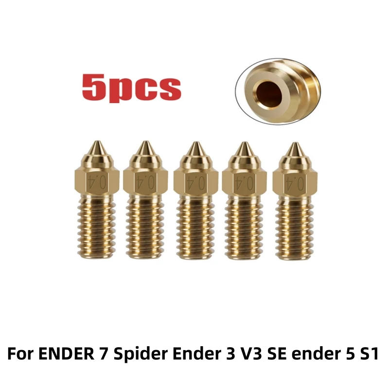 Enhanced High-Speed Nozzle Set for 3D Printers (0.2 - 1.0mm, 3/5/10pcs)