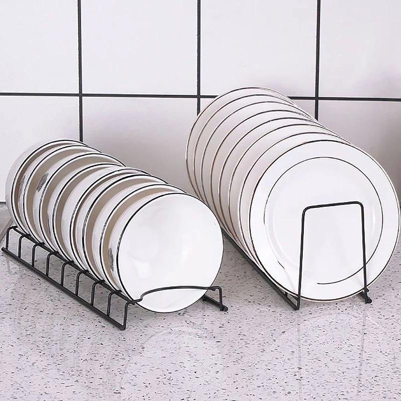 Kitchen Storage Rack Stainless Steel Dish Draining Rack Kitchen Pot Lid Plates Storage Racks Multipurpose Shelf Bowl Drying Holder Kitchen Organizer
