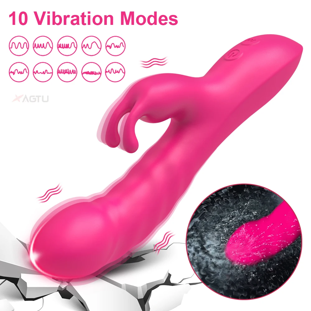 Rabbit Realistic G-Spot Dildo Vibrator - Image 3