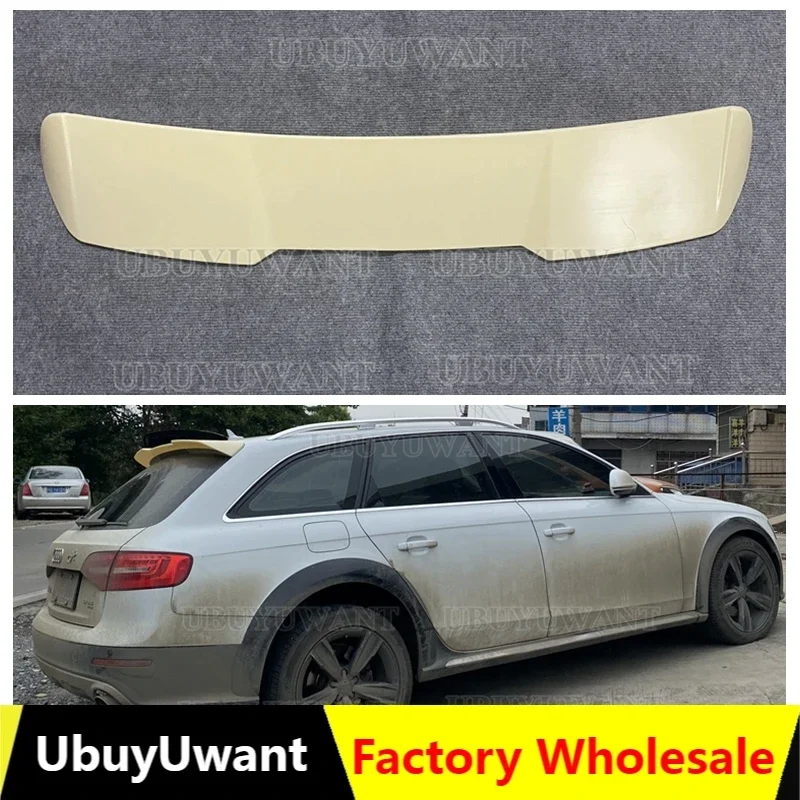 Per Audi A4 B8 Fl Avant 2008-2016 Rs4 Roof Spoile Abs Plastica Spoiler Ala Posteriore Auto Coda Ala Decorazione A4 B8 Allroad