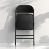 4 Pack Folding Chairs with Padded Vinyl Cushion Chairs with Comfortable Cushion and Durable Steel Frame for Home and Office 6