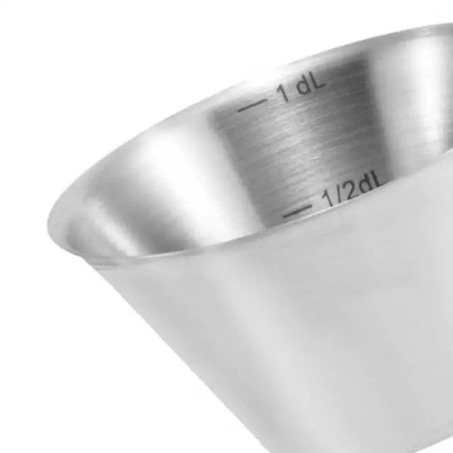 100 Ml Mérőpohár Fogantyúval Rozsdamentes Acél Eszpresszó Kávé Pékséghez - Image 5