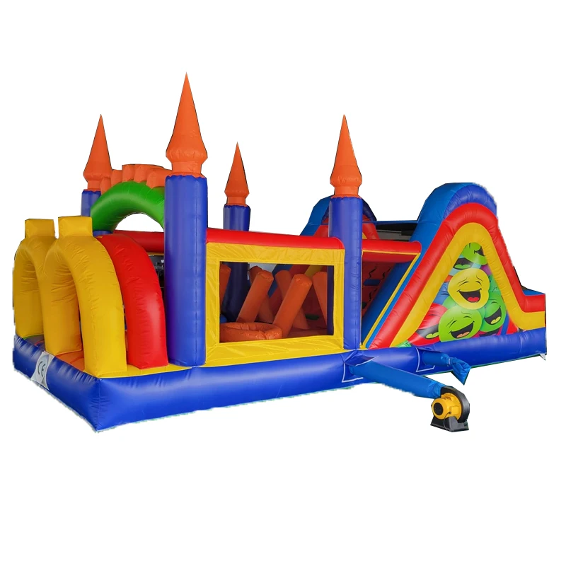 Fashionable Outdoor Entertainment Inflatable Slide Combos Inflatable Obstacle Course For Children