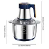 5L Electric Meat Grinders 304 Stainless Steel Food Crusher Multifunctional Vegetable Slicer Chopper Baby Food Processor 110V US 5