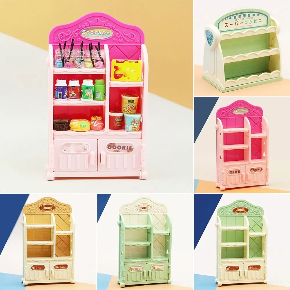 

Cart Decor Toy Storage Display Shelf Dollhouse Miniature Furniture Multi-Layers Trolley Cart Bookshelf Furniture Model