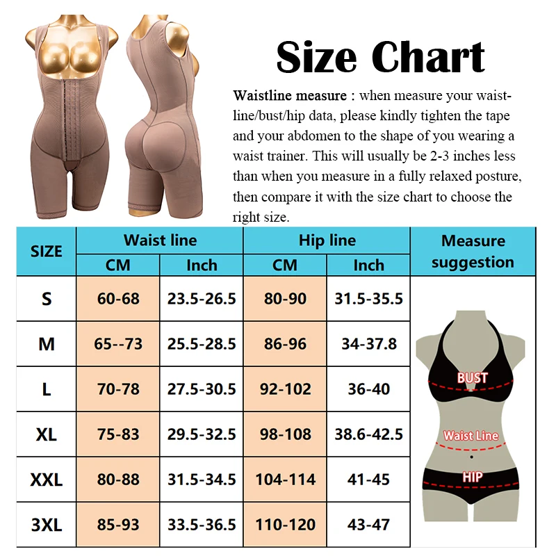 Colombian Shapewear Faja Colombian Shapewear Girdles Seamless Bodysuits Post Surgery Sculpting Body Shaper
