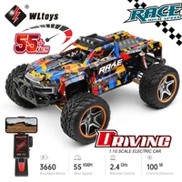 WLtoys 104016 104019 1/10 4x4 Remote Control Cart 4WD 55KM/H Off-Road Drift Profeesional Alloy RC Car VS WPL C24 Children Toys 1