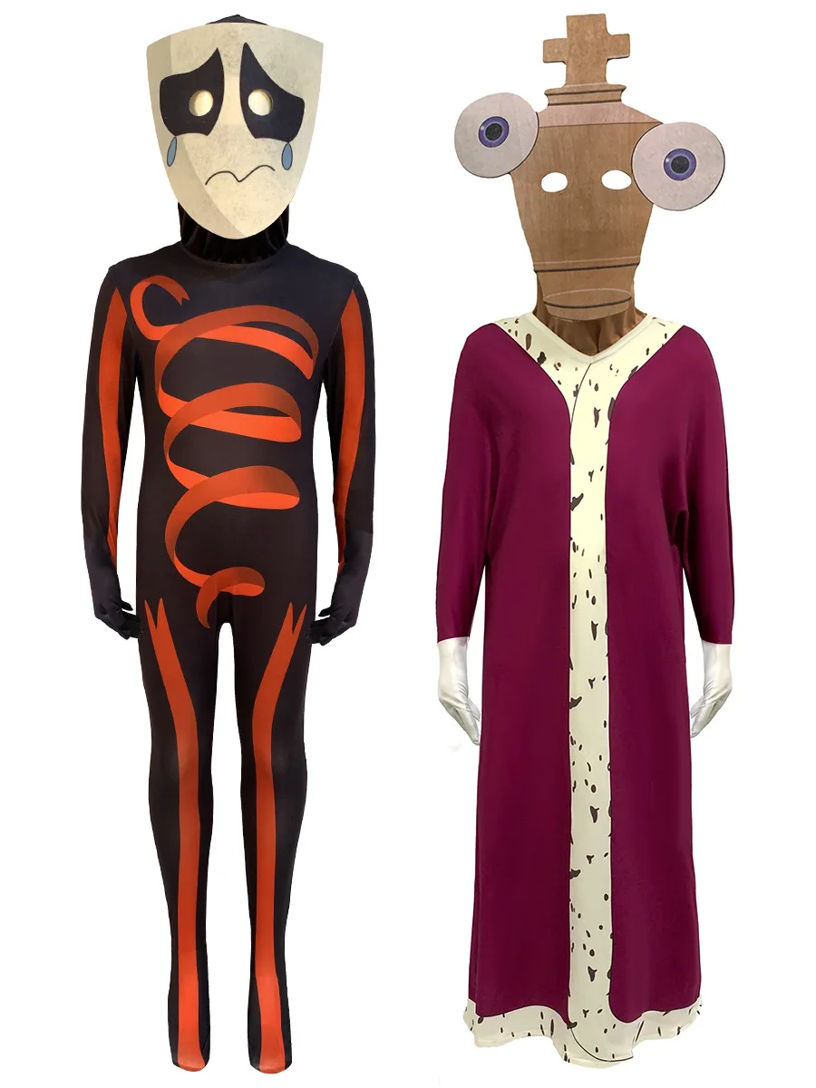 MLKIN Skibidi Toilet Horror Game Jumpsuit Costume For Boys - Halloween Cosplay Outfit