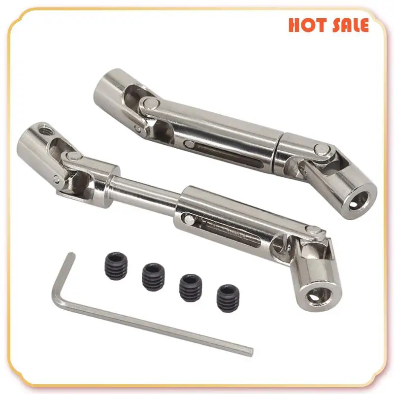 Détail des arbres de transmission avant et arrière pour voiture RC 1/12 MN98 MN99S, finition métallique