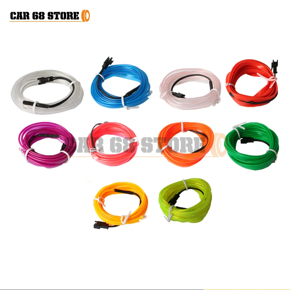 

5m Car Interior Accessories EL USB Cold Light Cable with DIY Decorative Dashboard Console Car LED Ambient Light Ambient Light