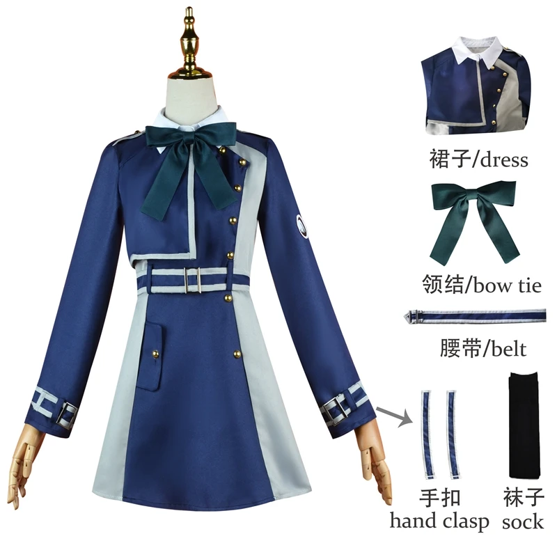 ROLECOS Anime Lycoris Recoil Cosplay Costume Chisato Nishikigi Cosplay Costumes Takina Inoue Uniform Halloween Party Outfit Suit