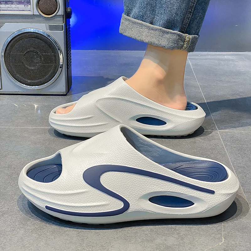 

Summer Couple's Slip-on Sandals Fashion Men's EVA Waterproof Shoes Man Home Outdoor Slippers for Women Comfortable Beach Slides